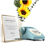 DODODUCK Audio Guest Book Wedding Phone, Record Messages Left by Attendees at Your Wedding, It is Like Leaving a Voicemail Message (Red)