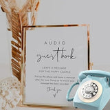 DODODUCK Audio Guest Book Wedding Phone, Record Messages Left by Attendees at Your Wedding, It is Like Leaving a Voicemail Message (Red)