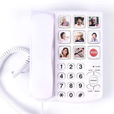 Dododuck Corded Big Button Phone for Seniors, Extra Loud Ringer, Adjustable Volume and Long Cord, for Hearing Impaired…