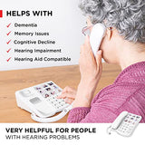 Dododuck Corded Big Button Phone for Seniors, Extra Loud Ringer, Adjustable Volume and Long Cord, for Hearing Impaired…