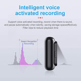 Dododuck Professional Q77 Voice Activated Recorder, 500 Hours Continuous Battery Recording Time, Magnetic, Waterproof Recorder Device