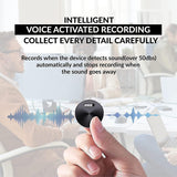 2023 Dododuck Professional Q37 Mini Voice Activated Recorder for Car, Lectures, Meetings, One of The Smallest Recorders, 30 Day Standby Recording, Aluminum Alloy Casing, HD Noise Reduction (64 GB)